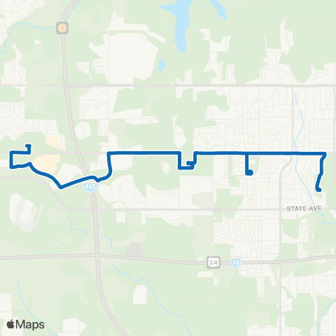 RideKC West Parallel map