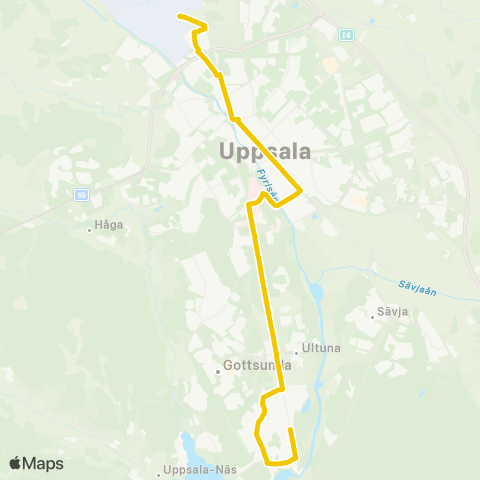 UL Uppsala Lärkvägen—Uppsala Garnisonen map