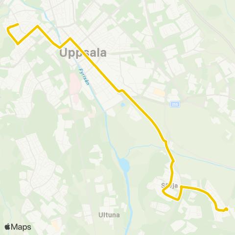 UL Uppsala Mimmi Ekholms Plats—Uppsala Nyckelaxet map