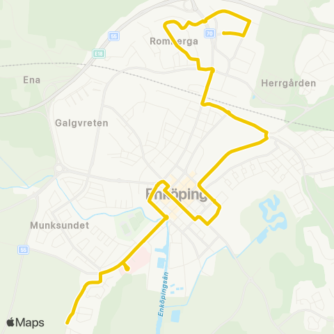 UL Enköping Åkerbygatan—Enköping Tennisgatan map