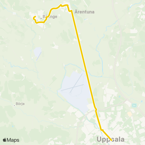 UL Bälinge Skola—Uppsala Centralstationen map
