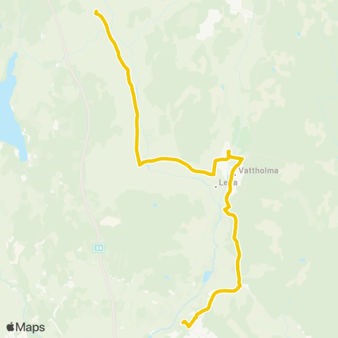 UL Husby—Vattholma Station map