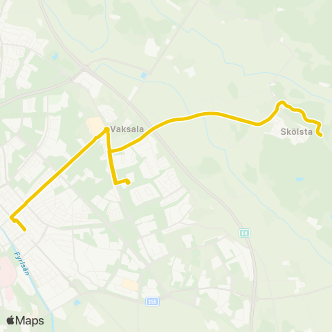 UL Skölsta Vändplan—Uppsala Centralstationen map