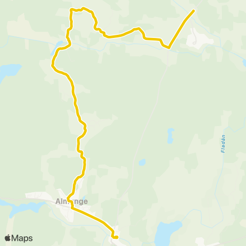 UL Finndalen Vägskäl—Almunge Skola map