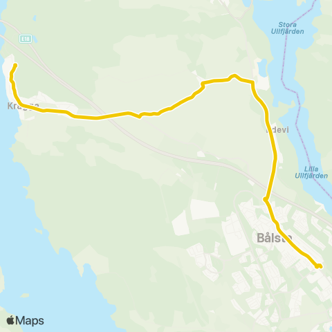 UL Bålsta Station—Stämsvik Granlund map