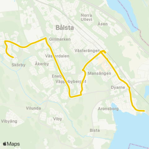UL Bålsta Skörbyhöjden—Bålsta Kalmarsand map