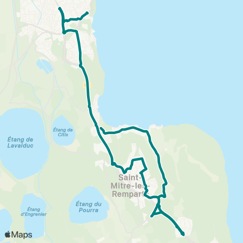 Ulysse Istres Lycées - St Mitre Vivaldi Allô le bus map