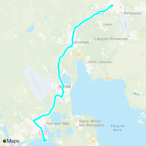 Ulysse Navette Cote bleue map