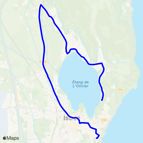 Ulysse Scolaires Tour de l'Etang - Ecole J.Auriol map