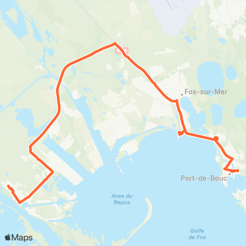 Ulysse Scolaires Port de Bouc - Fos - Port Saint Louis map