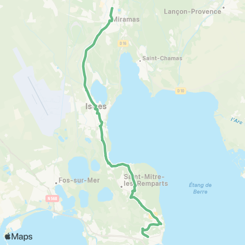 Ulysse Scolaires Miramas - Istres - St Mitre - Martigues map