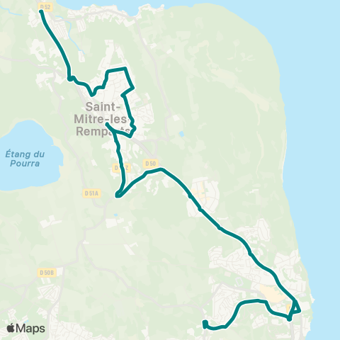 Ulysse St Mitre Varage - Martigues Lurçat Allô le bus map