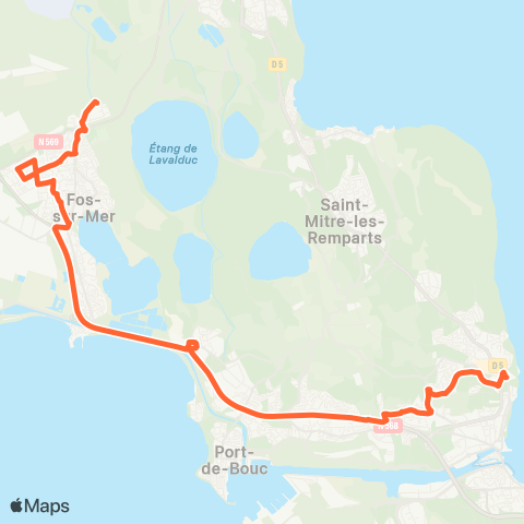 Ulysse Scolaires Martigues Langevin - Port de Bouc - Fos map