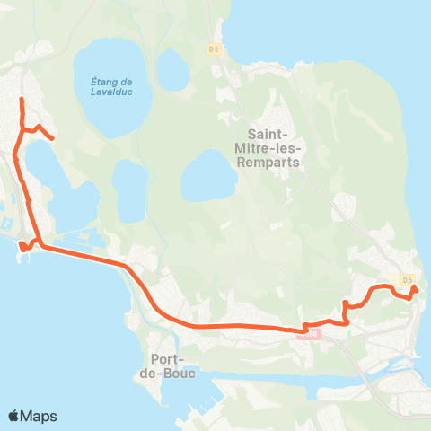 Ulysse Scolaires Martigues Langevin - Fos Mazet Mistral map