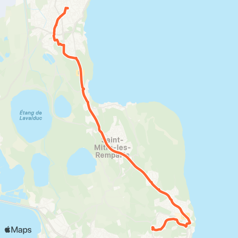 Ulysse Scolaires Martigues Lurçat - Istres PEM map