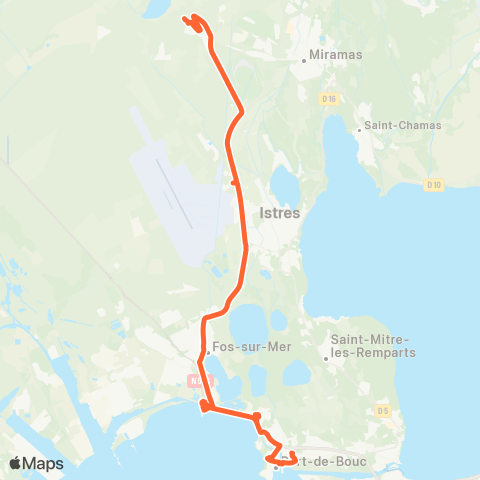 Ulysse Scolaires Istres - Port de Bouc map