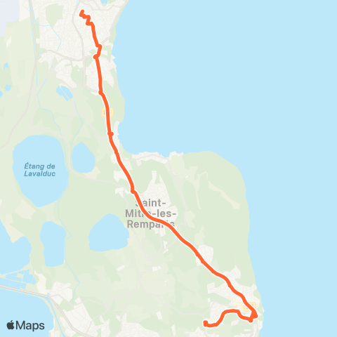 Ulysse Scolaires Istres - Martigues map