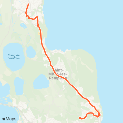 Ulysse Scolaires Istres - Martigues map