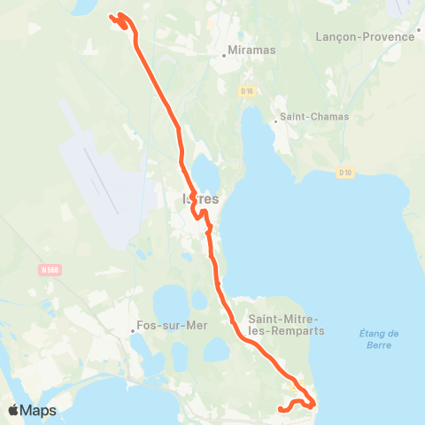 Ulysse Scolaires Istres - Martigues map