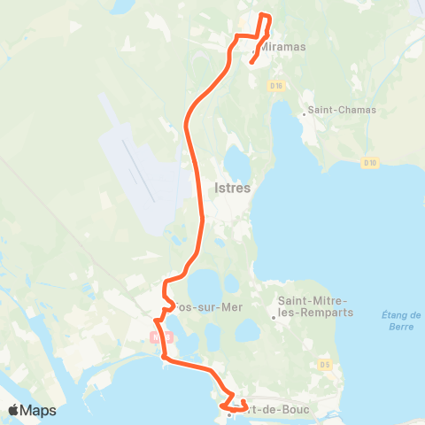 Ulysse Scolaires Miramas - Port de Bouc map