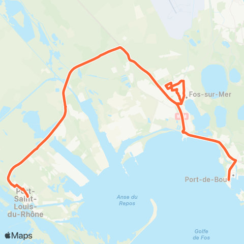 Ulysse Scolaires Port St Louis - Port de Bouc map