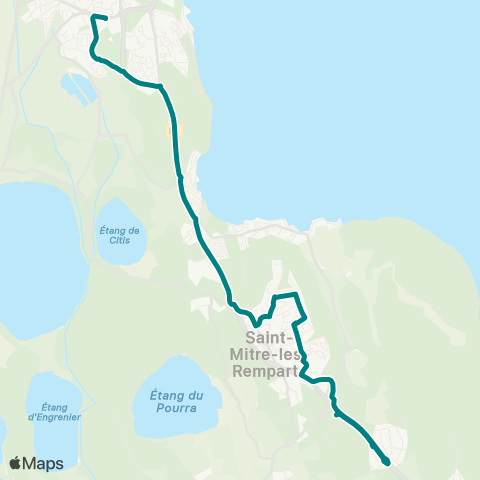 Ulysse St Mitre Les Colles - Istres Daudet Allô le bus map