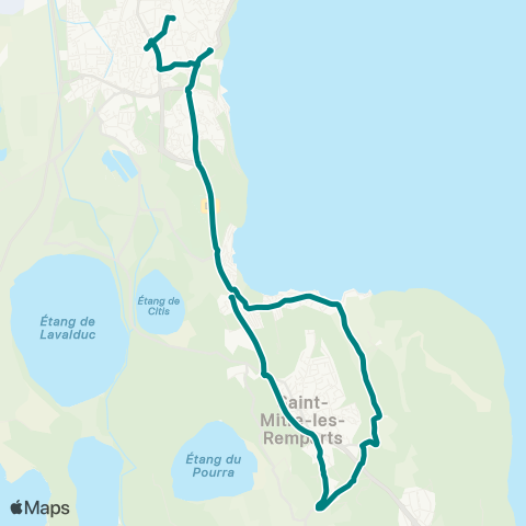 Ulysse St Mitre Varage - Istres Allô le bus map