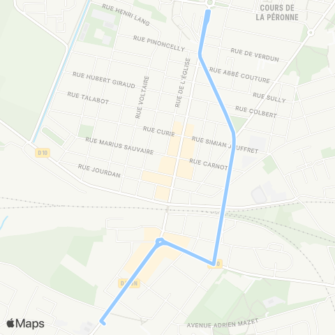 Ulysse Scolaires Navette Coeur de Ville Miramas map