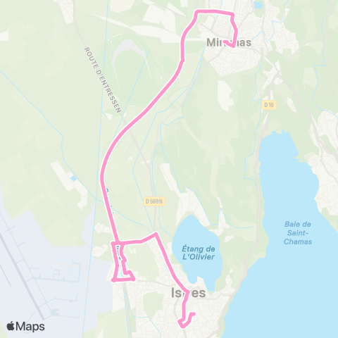 Ulysse Miramas Gare SNCF - Istres Gare Routière map
