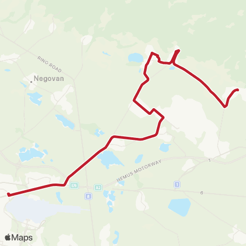 Център за градска мобилност АВТОСТАНЦИЯ ИЗТОК - ГРАД БУХОВО - АВТОСТАНЦИЯ ИЗТОК map