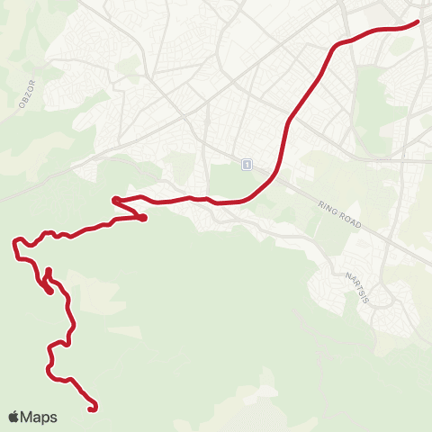 Център за градска мобилност ЗЛАТНИ МОСТОВЕ - БУЛ. БЪЛГАРИЯ - ЗЛАТНИ МОСТОВЕ map