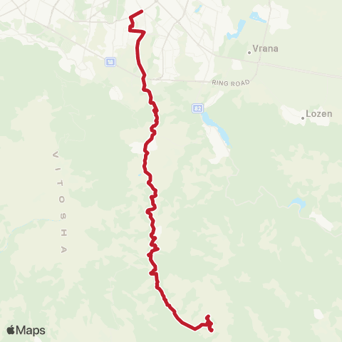 Център за градска мобилност СЕЛО ПЛАНА - НСБАЛ ПО ОНКОЛОГИЯ - СЕЛО ПЛАНА map