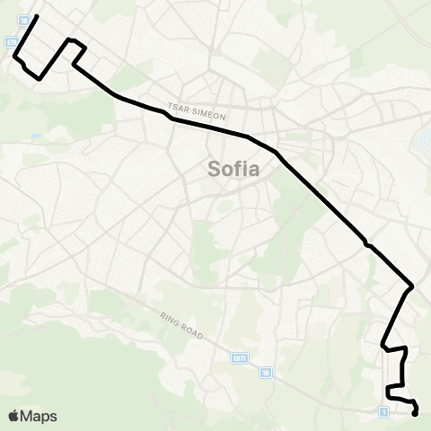 Център за градска мобилност Ж.К. МЛАДОСТ-4 - Ж.К. ЛЮЛИН-1,2 - Ж.К. МЛАДОСТ-4 map