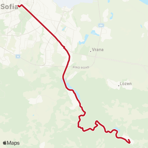 Център за градска мобилност АВТОСТАНЦИЯ ГЕО МИЛЕВ - СЕЛО ДОЛНИ ПАСАРЕЛ - АВТОСТАНЦИЯ ГЕО МИЛЕВ map