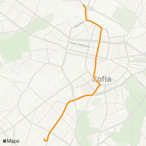 Център за градска мобилност ПЕТА ГРАДСКА БОЛНИЦА - Кв. Манастирски ливади-запад - ПЕТА ГРАДСКА БОЛНИЦА map