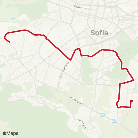 Център за градска мобилност БАЛКАНКАР АД - Ж.К. ОВЧА КУПЕЛ-2 - БАЛКАНКАР АД map