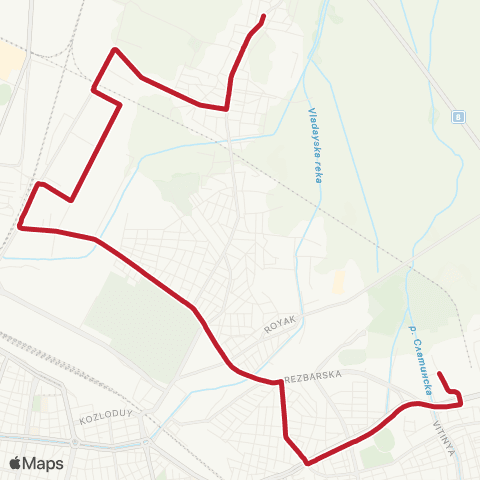 Център за градска мобилност Ул. Рояк - Кв. Бенковски - Ул. Рояк map