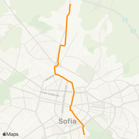 Център за градска мобилност ЦЕНТРАЛНА ГАРА - ПЛ. ЖУРНАЛИСТ - ЦЕНТРАЛНА ГАРА map