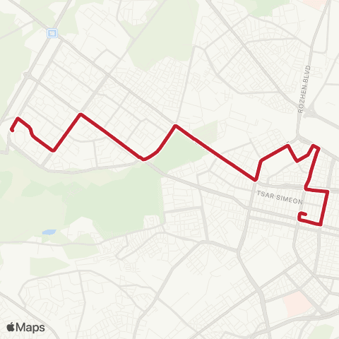 Център за градска мобилност Ж.К. ЛЮЛИН-5 - МЕТРОСТАНЦИЯ ОПЪЛЧЕНСКА - Ж.К. ЛЮЛИН-5 map