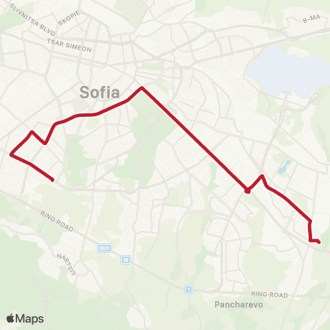Център за градска мобилност Ж.К. ГОЦЕ ДЕЛЧЕВ - Ж.К. ДРУЖБА-2 - Ж.К. ГОЦЕ ДЕЛЧЕВ map