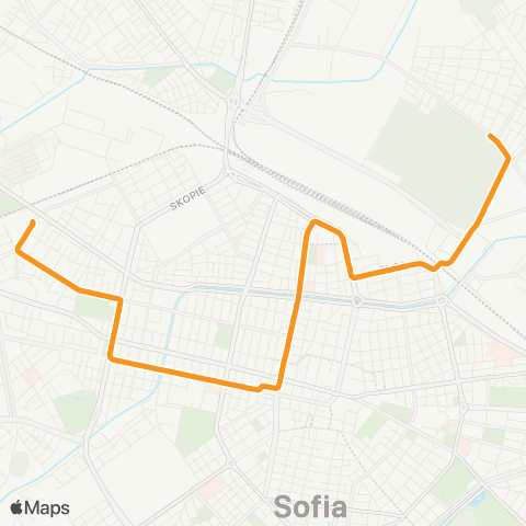 Център за градска мобилност УЛ. ДИМИТЪР ПЕТКОВ - КВ. ОРЛАНДОВЦИ - УЛ. ДИМИТЪР ПЕТКОВ map