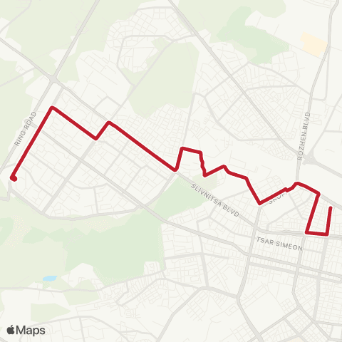 Център за градска мобилност Ж.К. Люлин - 5 - ЦЕНТРАЛНА ГАРА - ж.К. Люлин - 5 map