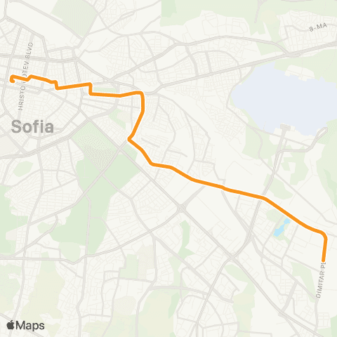 Център за градска мобилност МЕТРОСТАНЦИЯ ОПЪЛЧЕНСКА - Ж.К. ГЕО МИЛЕВ - МЕТРОСТАНЦИЯ ОПЪЛЧЕНСКА map