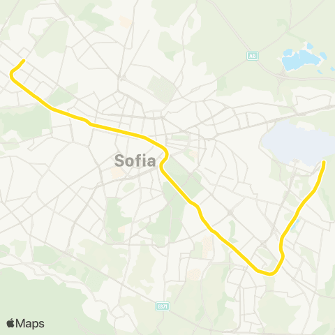 Център за градска мобилност Летище София - Витоша - Летище София map