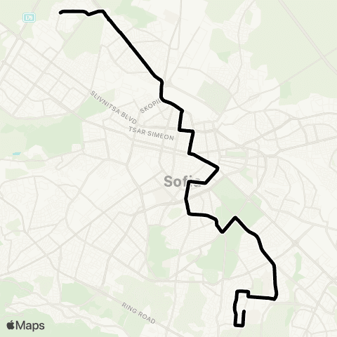 Център за градска мобилност СТУДЕНТСКИ ГРАД - КВ. ОБЕЛЯ - СТУДЕНТСКИ ГРАД map