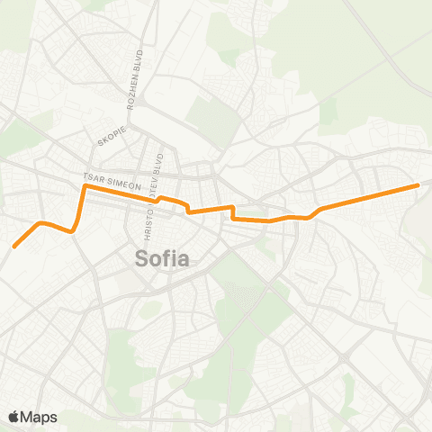 Център за градска мобилност ДЕПО ИСКЪР - Ж.К. ГЕО МИЛЕВ - ДЕПО ИСКЪР map