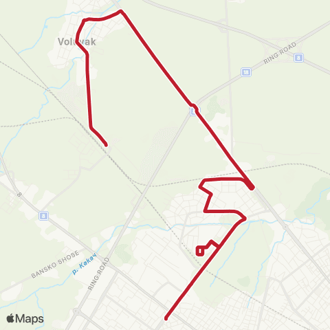 Център за градска мобилност ПЛОДОХРАНИЛИЩЕ - Ж.К. ОБЕЛЯ-1 - ПЛОДОХРАНИЛИЩЕ map