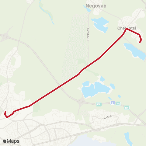 Център за градска мобилност АВТОСТАНЦИЯ ОРЛАНДОВЦИ - МЕЛНИЦАТА ЧЕПИНЦИ - АВТОСТАНЦИЯ ОРЛАНДОВЦИ map