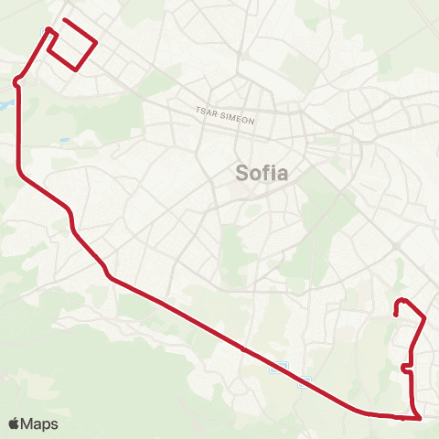 Център за градска мобилност Ж.К. МЛАДОСТ 1 - Ж.К. ЛЮЛИН 1,2 - Ж.К. МЛАДОСТ 1 map