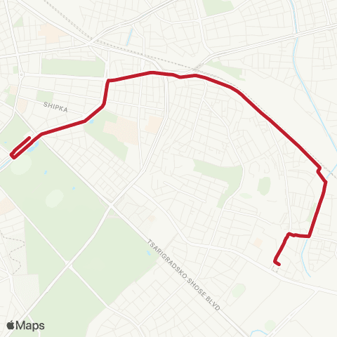 Център за градска мобилност ПЛ. ОРЛОВ МОСТ - АВТОСТАНЦИЯ ГЕО МИЛЕВ - ПЛ. ОРЛОВ МОСТ map